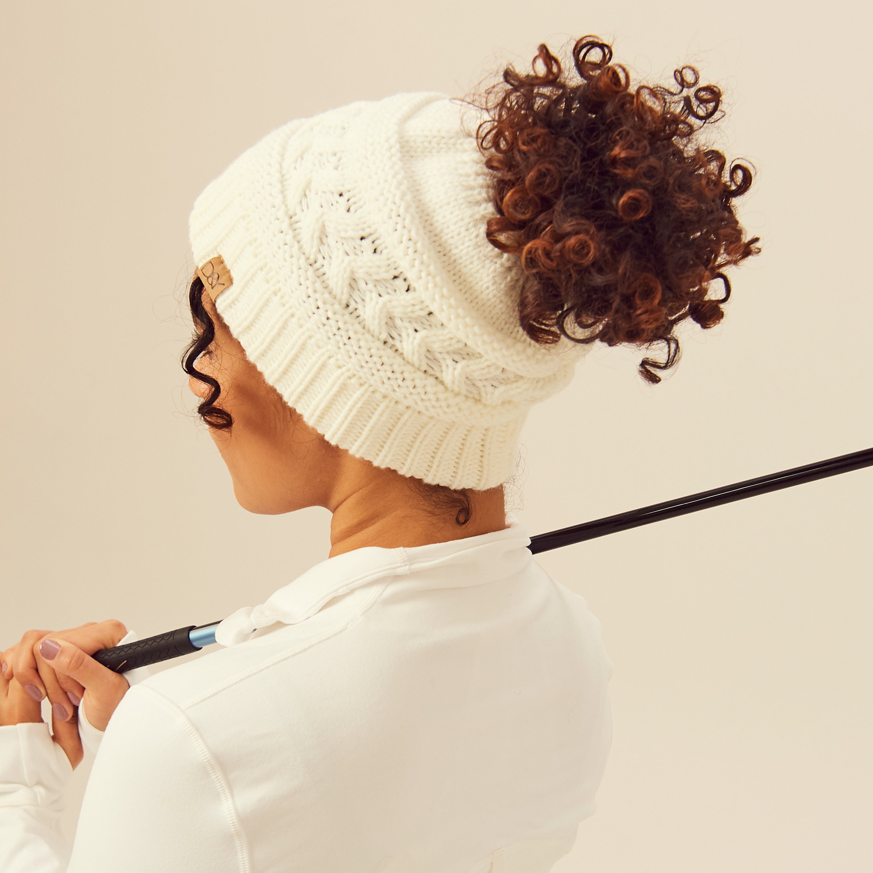 Satin-lined Ponyflo® Beanie