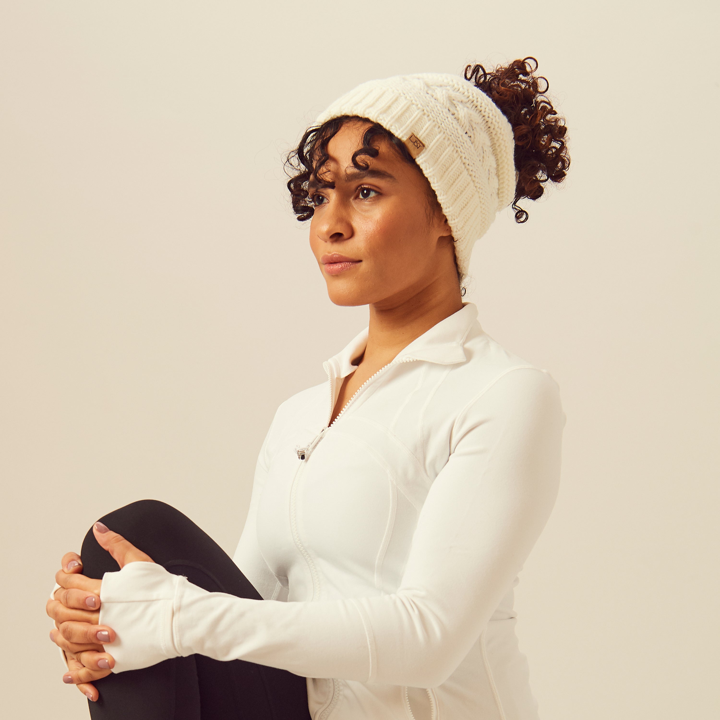 Satin-lined Ponyflo® Beanie