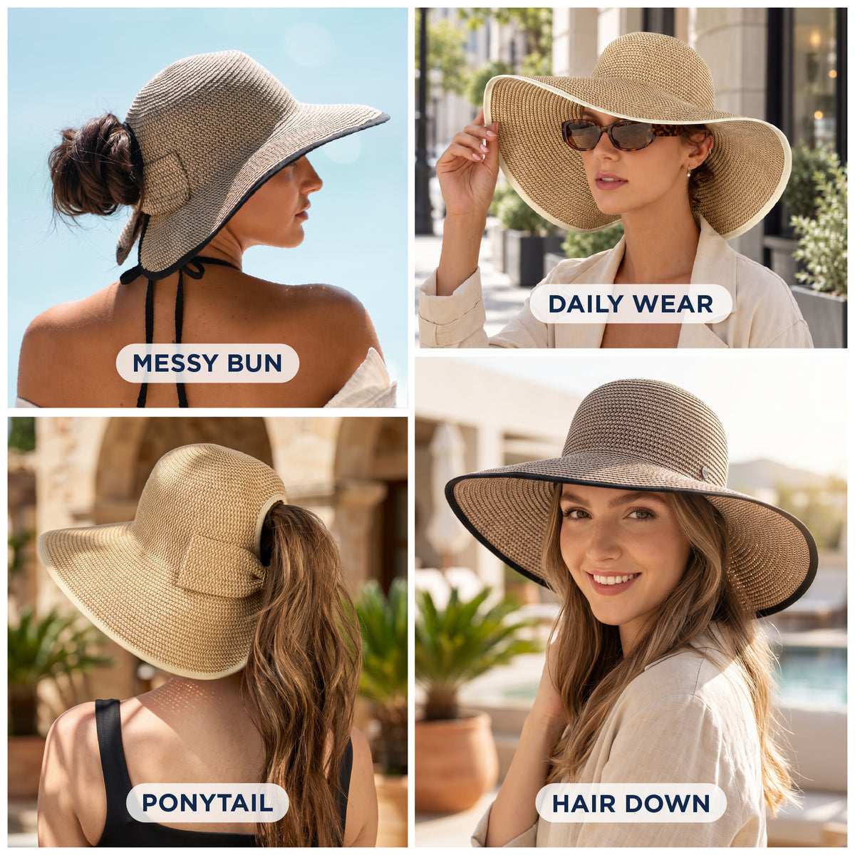 Ponyflo® Straw Sun Hat