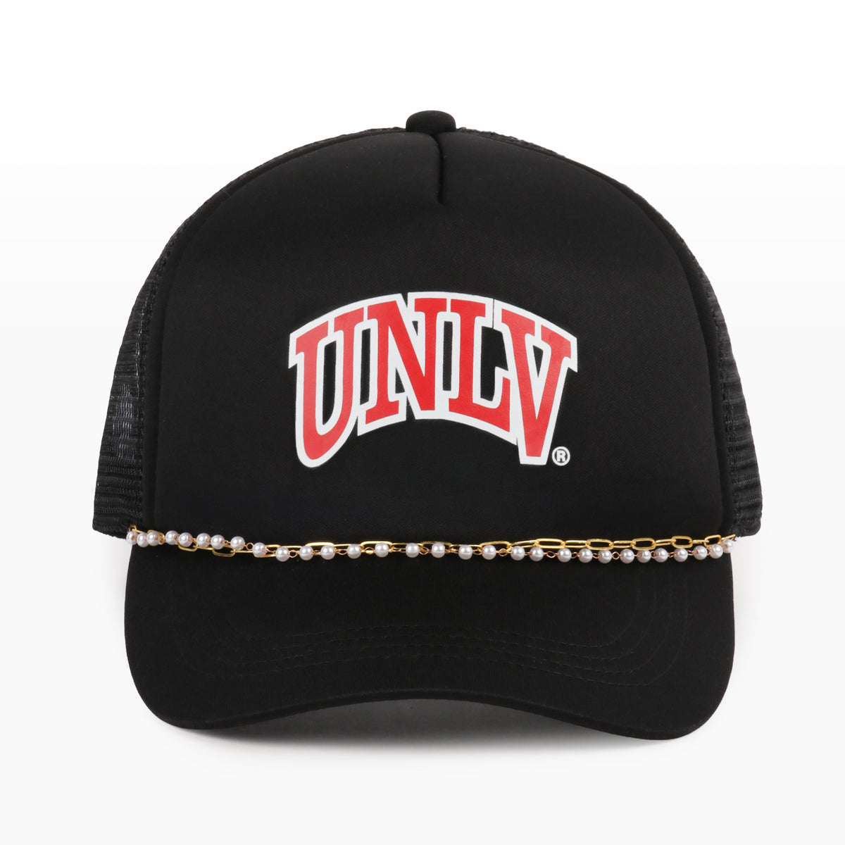 University of Nevada X PONYFLO® Pearl Chain Mesh-Back Cap