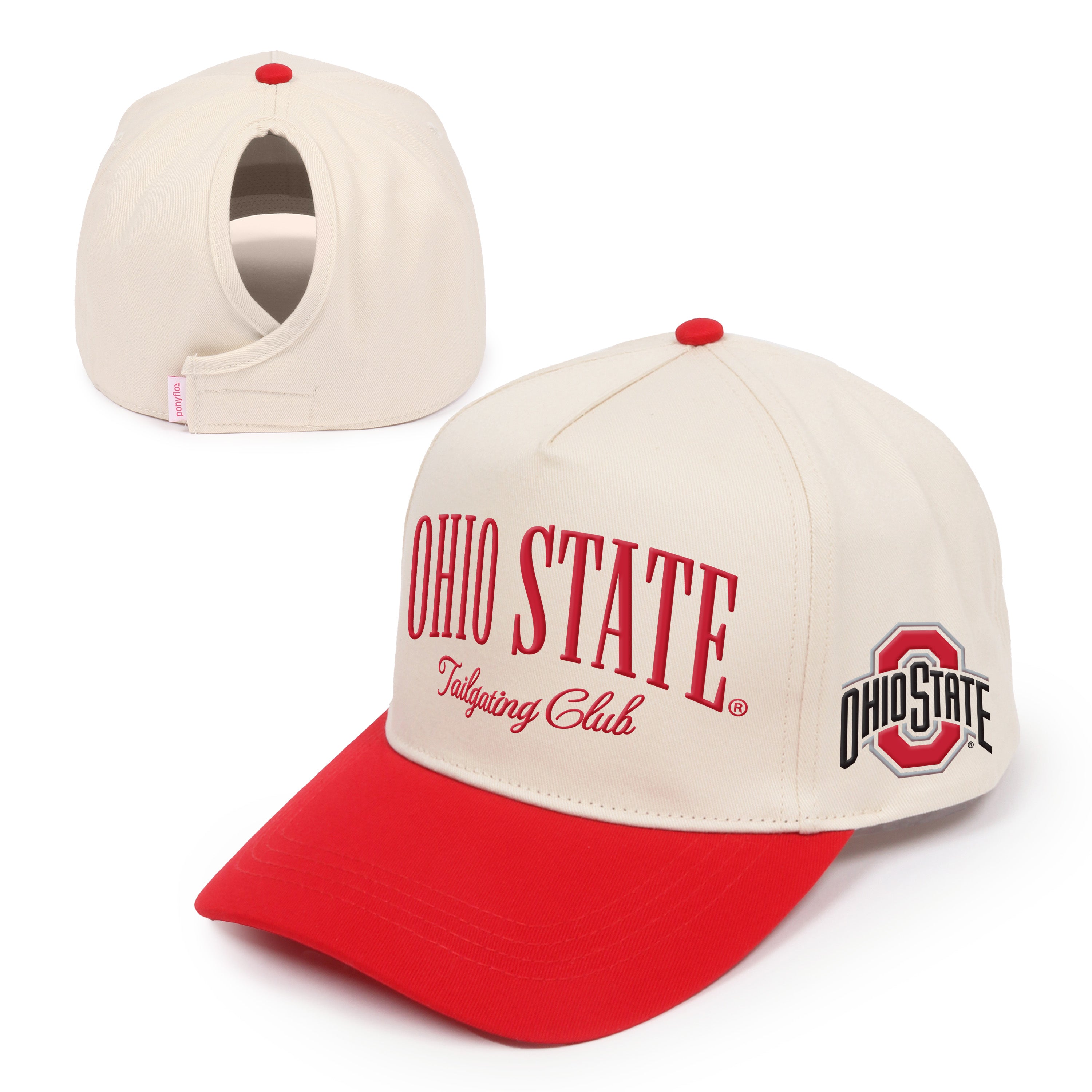 Ohio State University x Ponyflo® 5 Panel Cap
