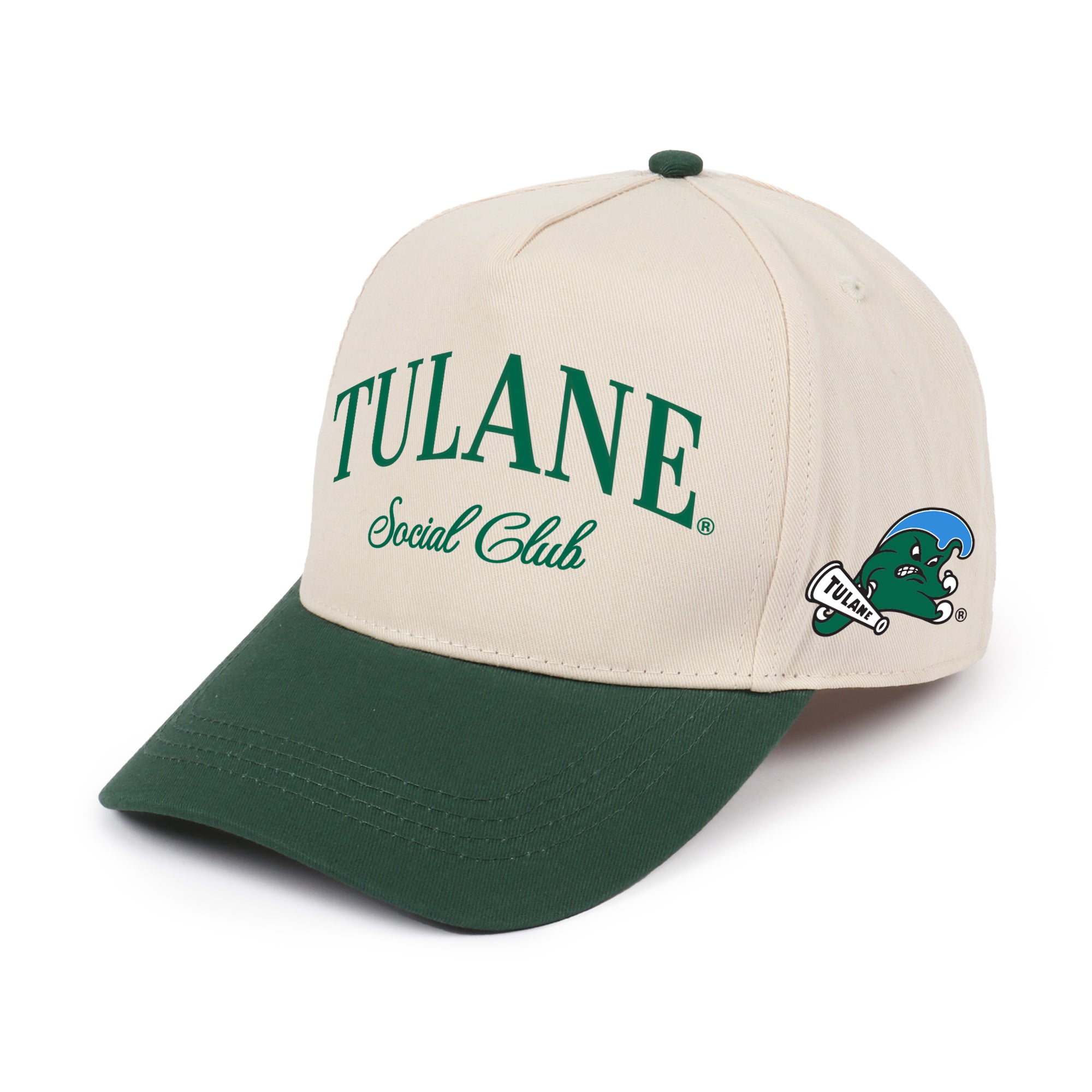Tulane University x Ponyflo® 5 Panel Cap