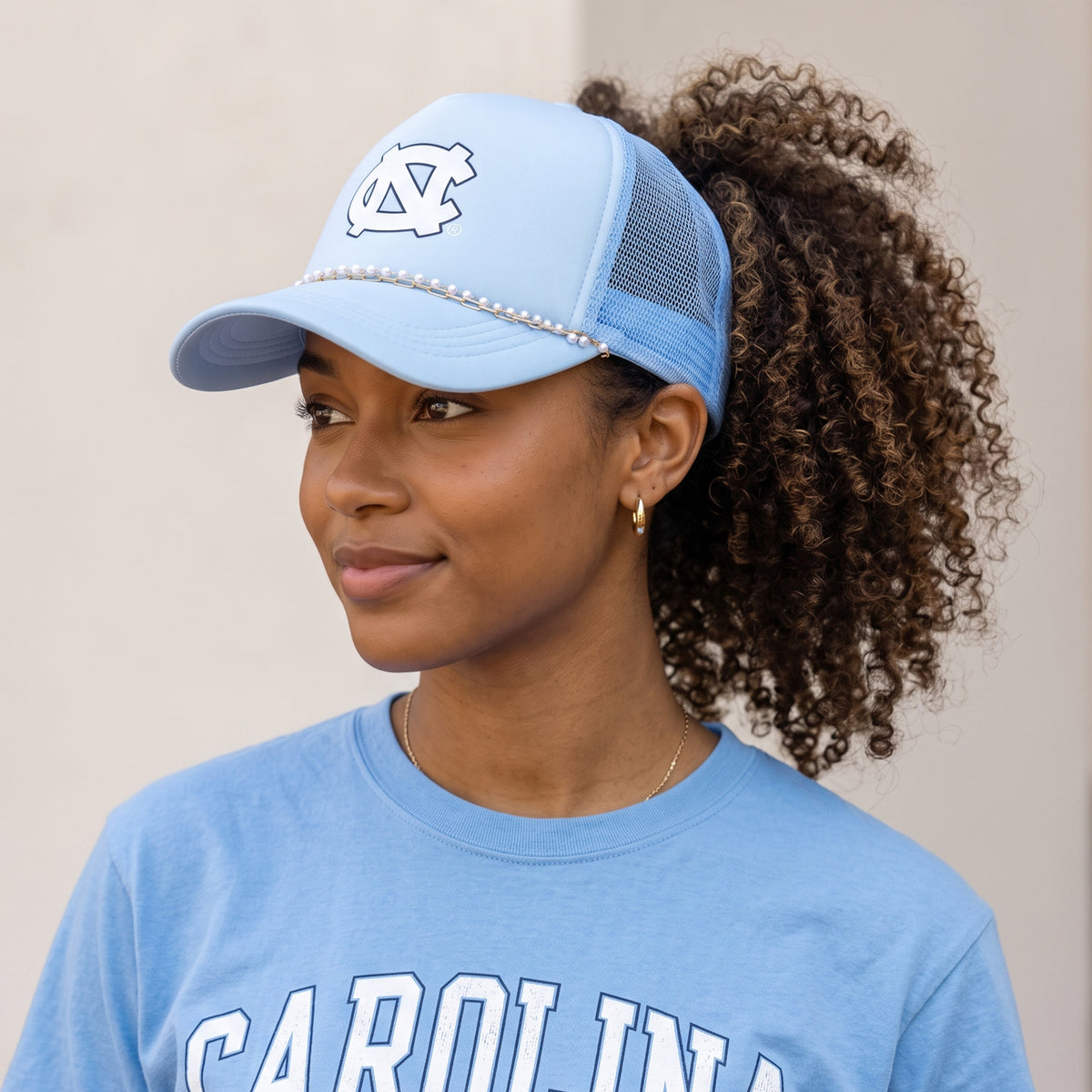 University of North Carolina at Chapel Hill X PONYFLO® Pearl Chain Mesh-Back Cap