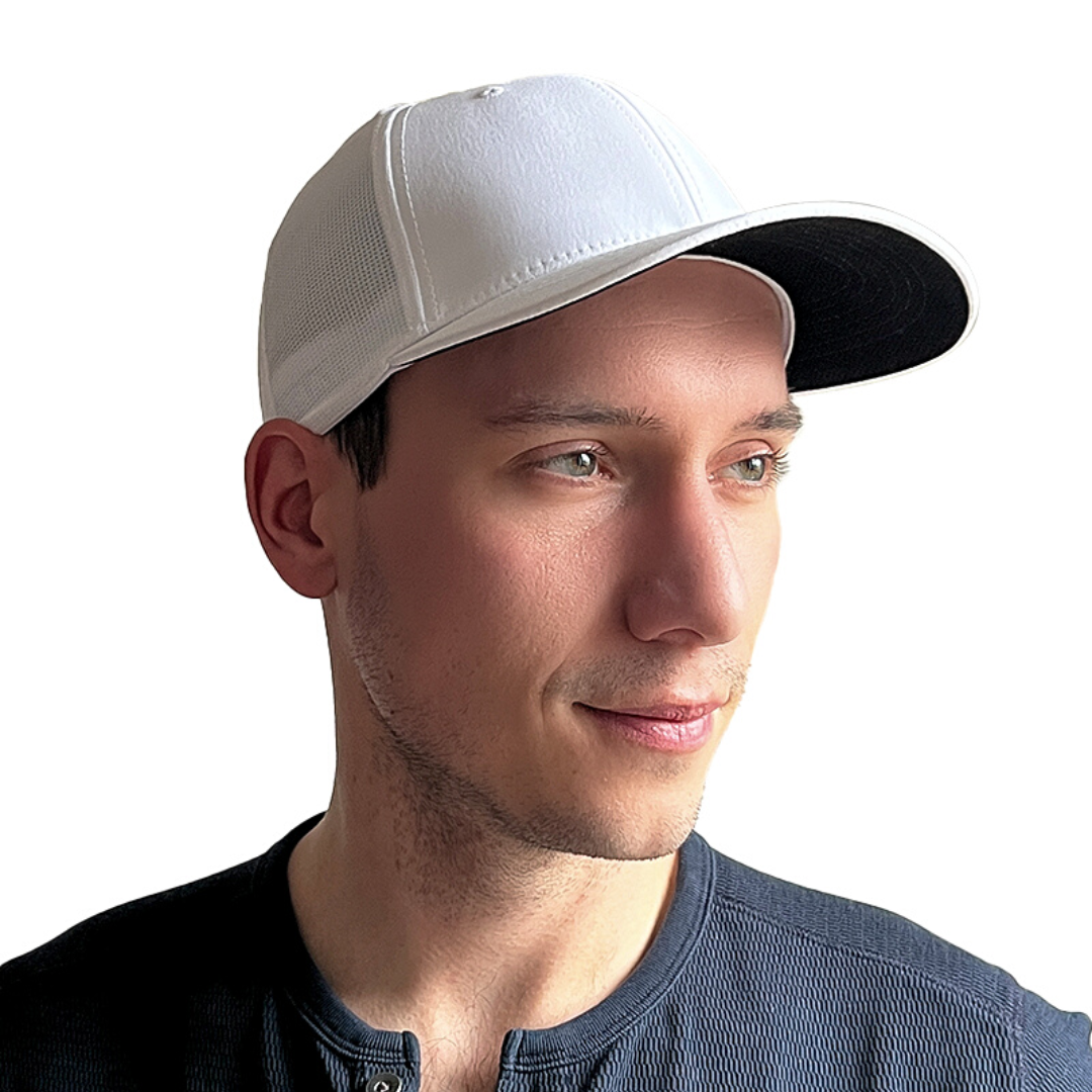 Mens ball cap hot sale with fake ponytail