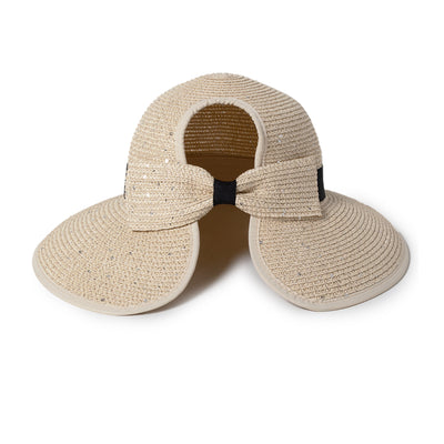Bling Sequined Straw Ponyflo® Sun Hat