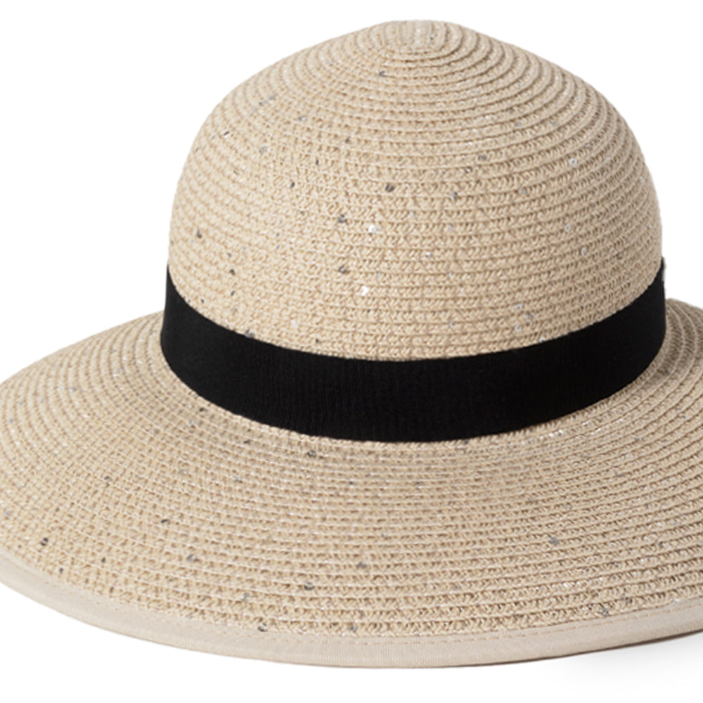 Bling Sequined Straw Ponyflo® Sun Hat