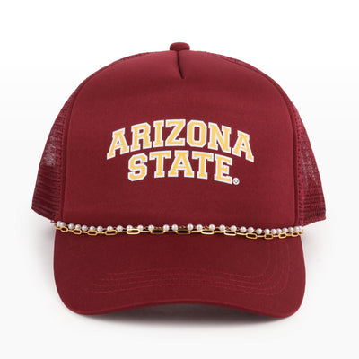Arizona State University X PONYFLO® Pearl Chain Mesh-Back Cap