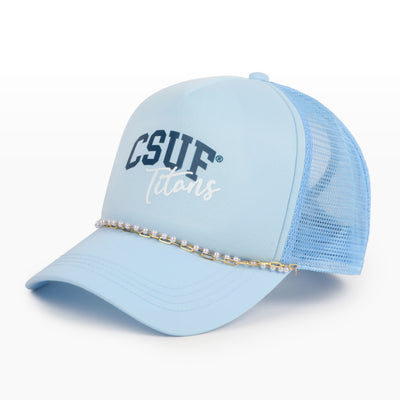 California State University, Fullerton X PONYFLO® Pearl Chain Mesh-Back Cap