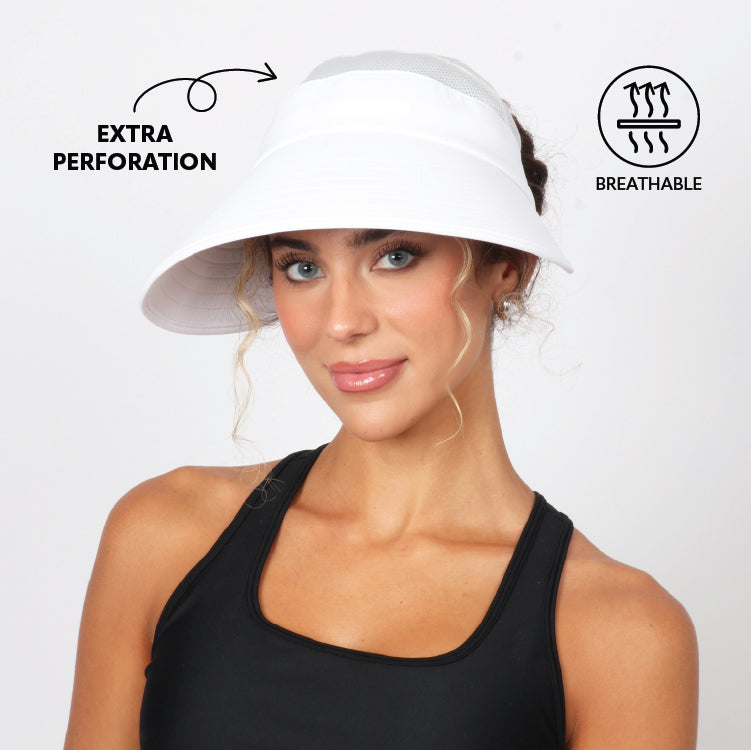 Breeze Max Wide Brim Ponyflo Sunblocker® – PONYFLO