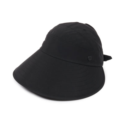 Solid Wide Brim Ponyflo Sunblocker® with Back Bow