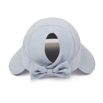 Solid Wide Brim Ponyflo Sunblocker® with Back Bow