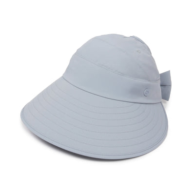 Solid Wide Brim Ponyflo Sunblocker® with Back Bow