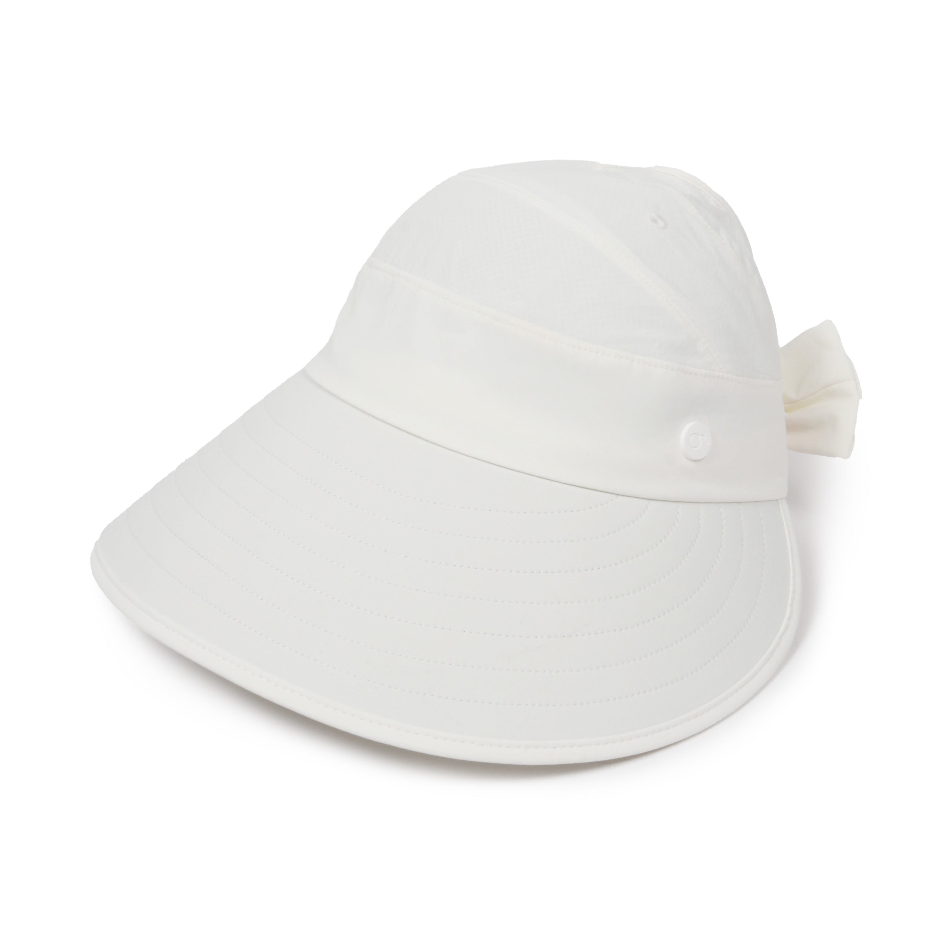 Solid Wide Brim Ponyflo Sunblocker® with Back Bow – Ponyflo