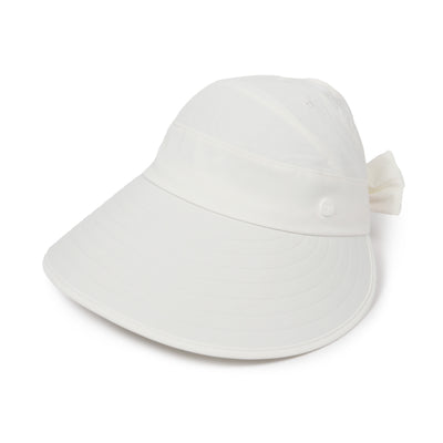 Solid Wide Brim Ponyflo Sunblocker® with Back Bow