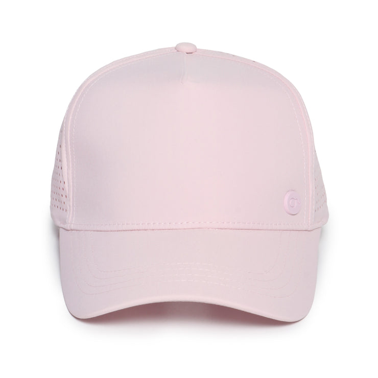 Solid Ponyflo® Side Perforation 5 Panel Hat