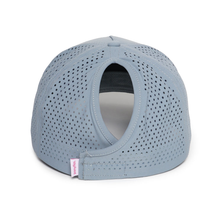 Solid Ponyflo® Side Perforation 5 Panel Hat