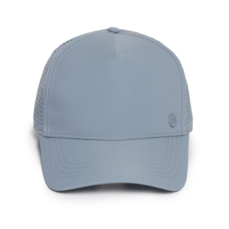 Solid Ponyflo® Side Perforation 5 Panel Hat