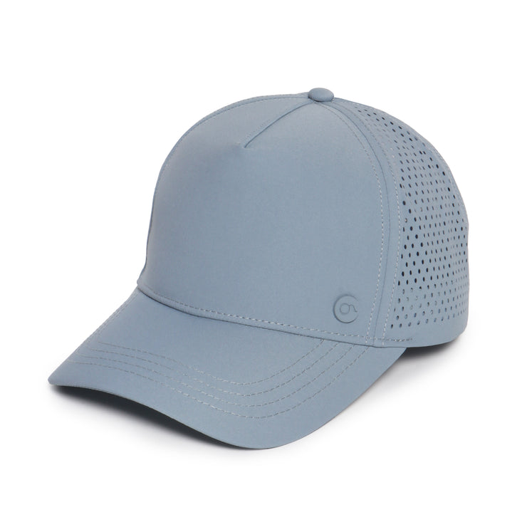 Solid Ponyflo® Side Perforation 5 Panel Hat