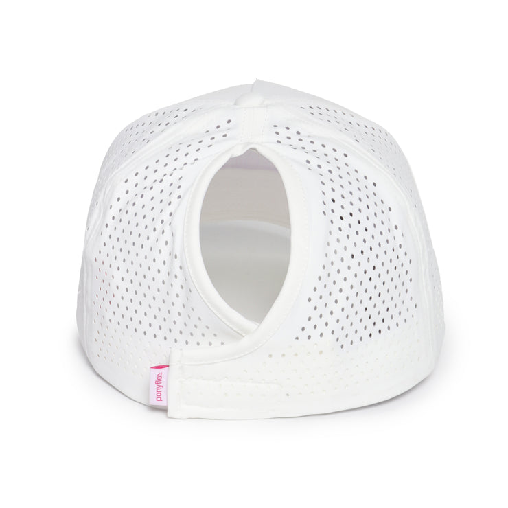 Solid Ponyflo® Side Perforation 5 Panel Hat