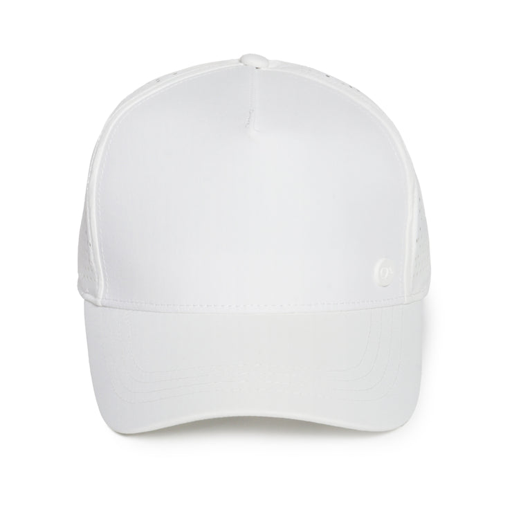 Solid Ponyflo® Side Perforation 5 Panel Hat