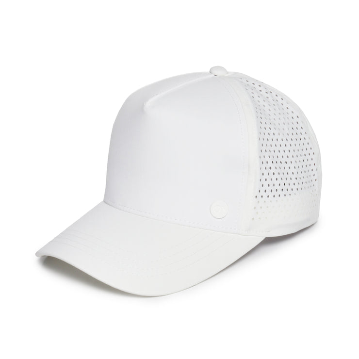 Solid Ponyflo® Side Perforation 5 Panel Hat