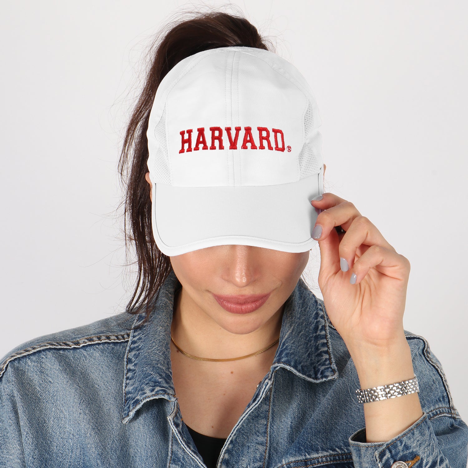 Harvard University X Ponyflo® Active Cap Ponyflo Ponytail Hats
