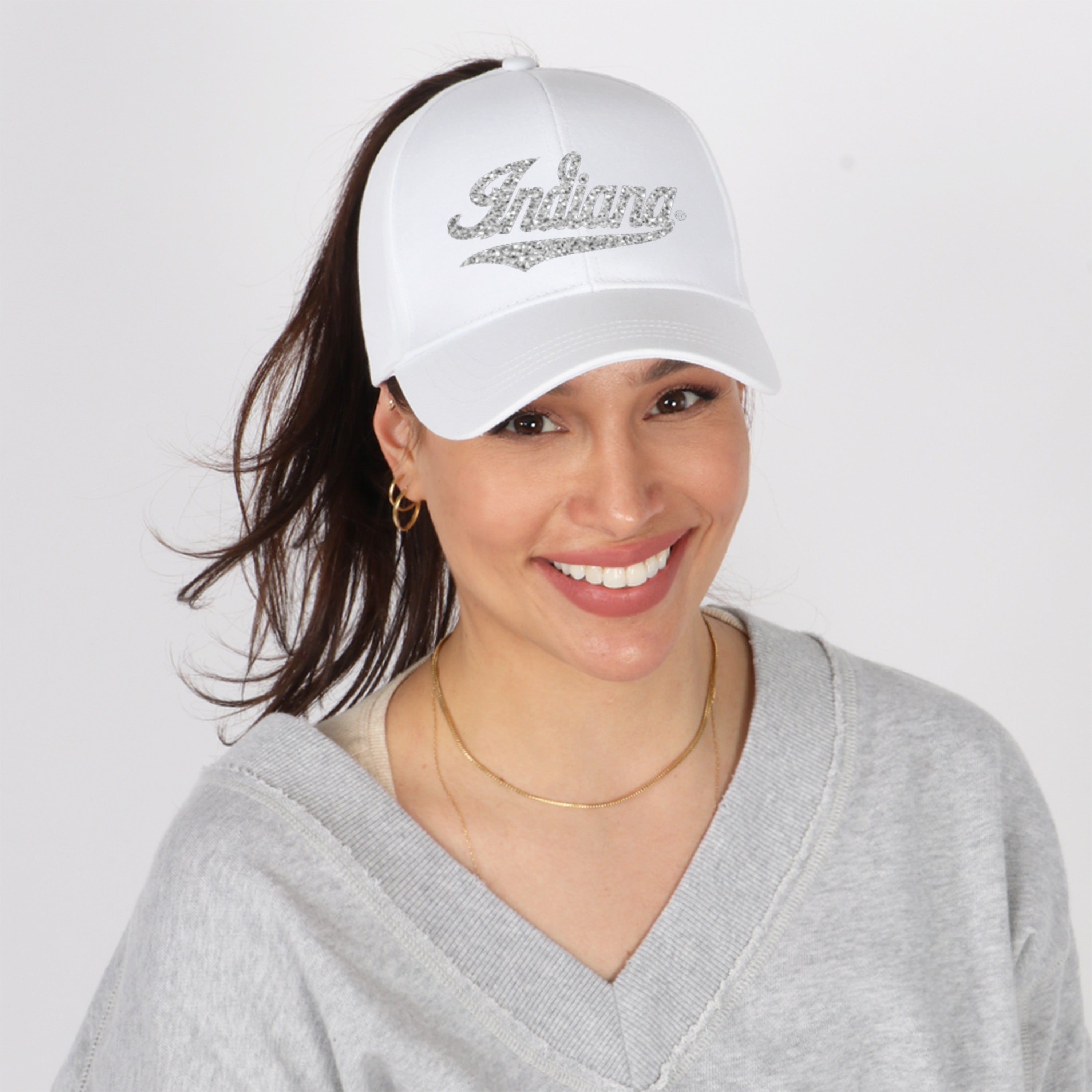 Indiana University x Ponyflo® Cap Bling