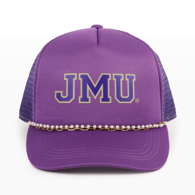 James Madison University X PONYFLO® Pearl Chain Mesh-Back Cap