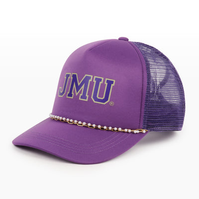 James Madison University X PONYFLO® Pearl Chain Mesh-Back Cap