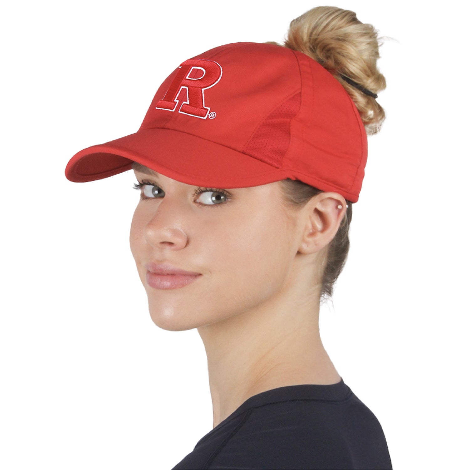 Caps Next Step Rutgers Rutgers University x Ponyflo Active Cap – Ponyflo Ponytail Hats