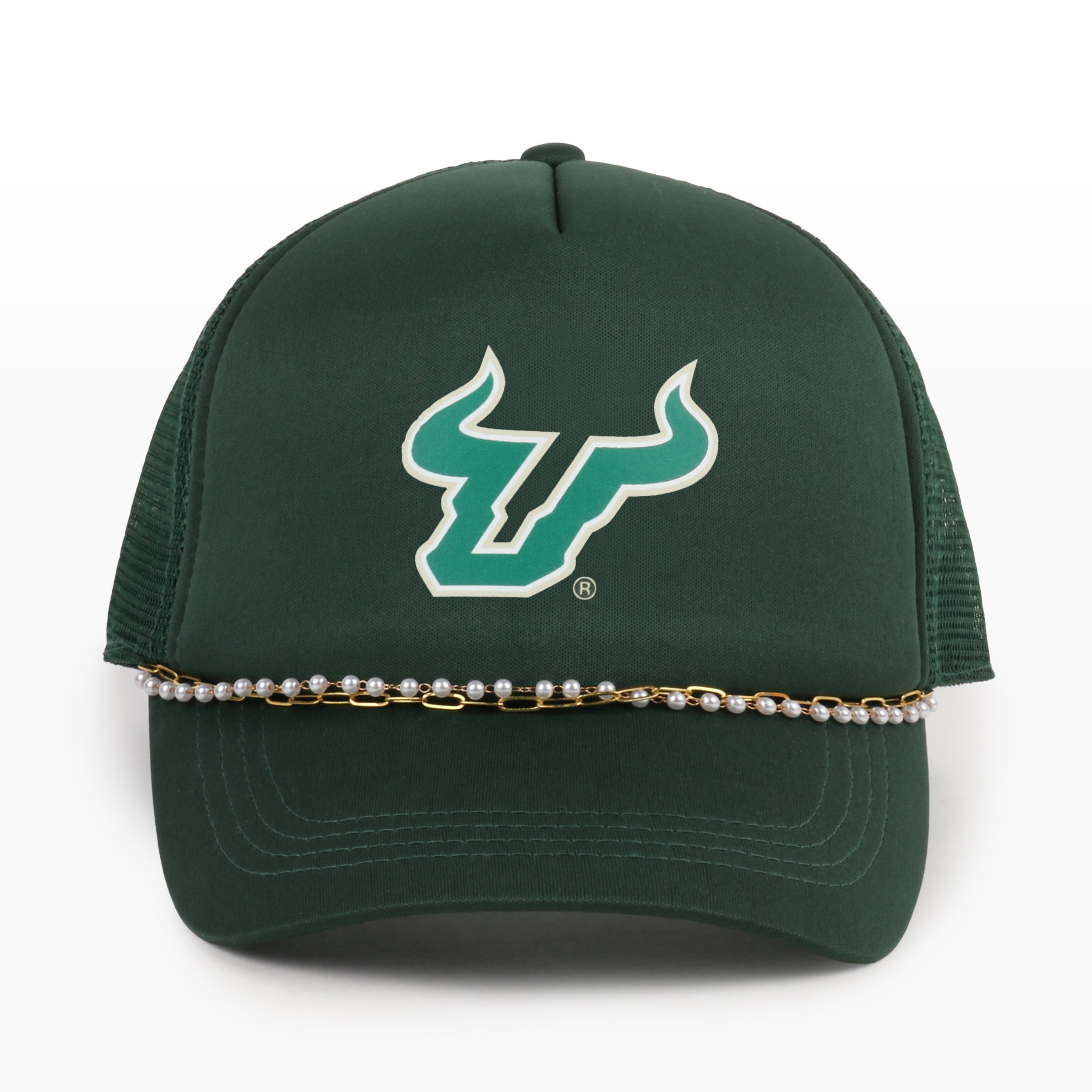 University of South Florida  X PONYFLO® Pearl Chain Mesh-Back Cap