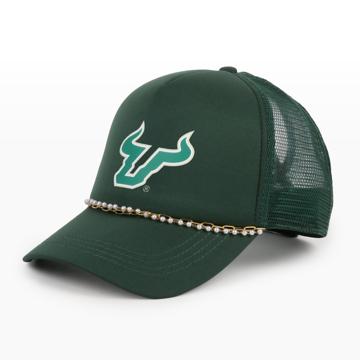 University of South Florida  X PONYFLO® Pearl Chain Mesh-Back Cap