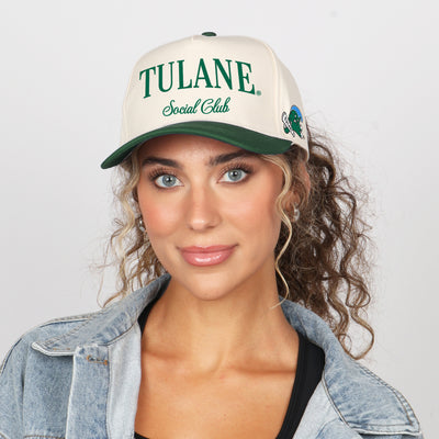 Tulane University x Ponyflo® 5 Panel Cap