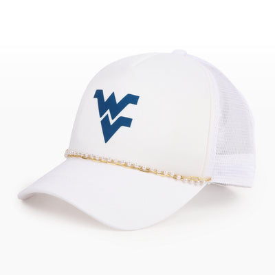West Virginia University  X PONYFLO® Pearl Chain Mesh-Back Cap