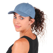 Satin Lined Ponytail Hat - PONYFLO HATS