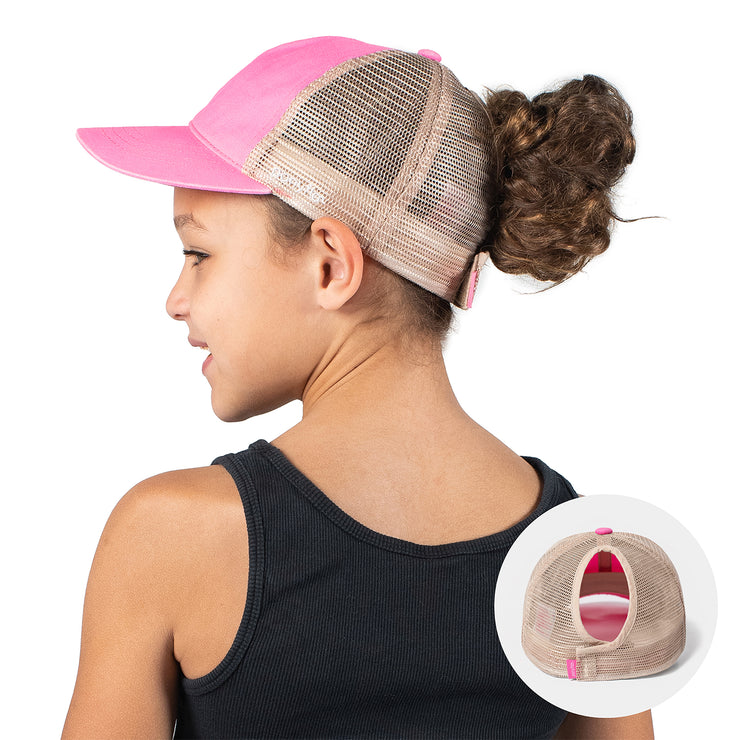 Kids Pigment Wash Mesh Back Cap - PONYFLO HATS