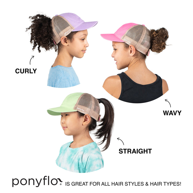 Kids Pigment Wash Mesh Back Cap - PONYFLO HATS