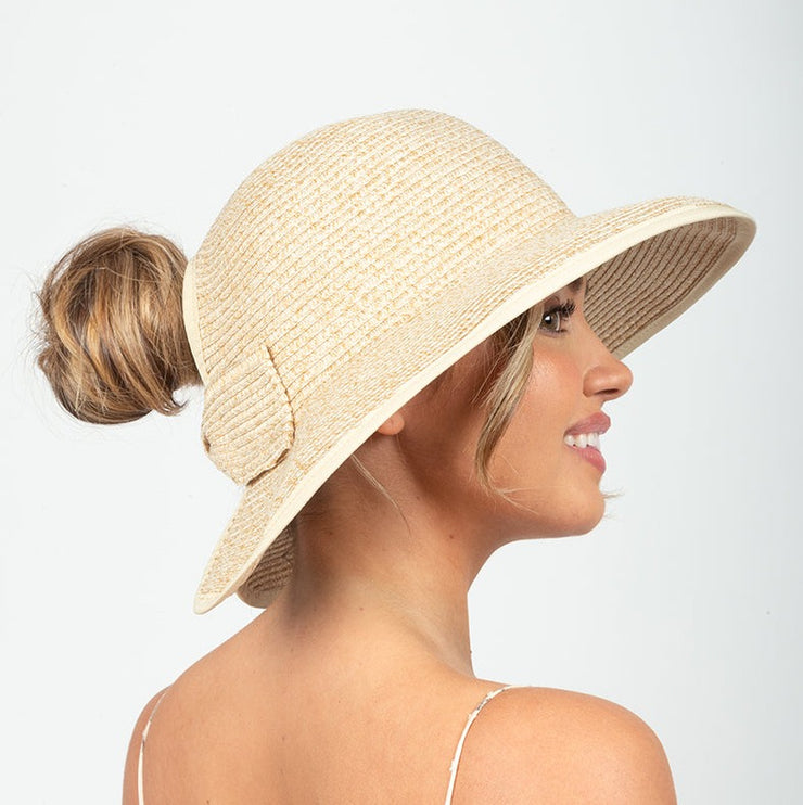 Packable Ponytail Sun Hat