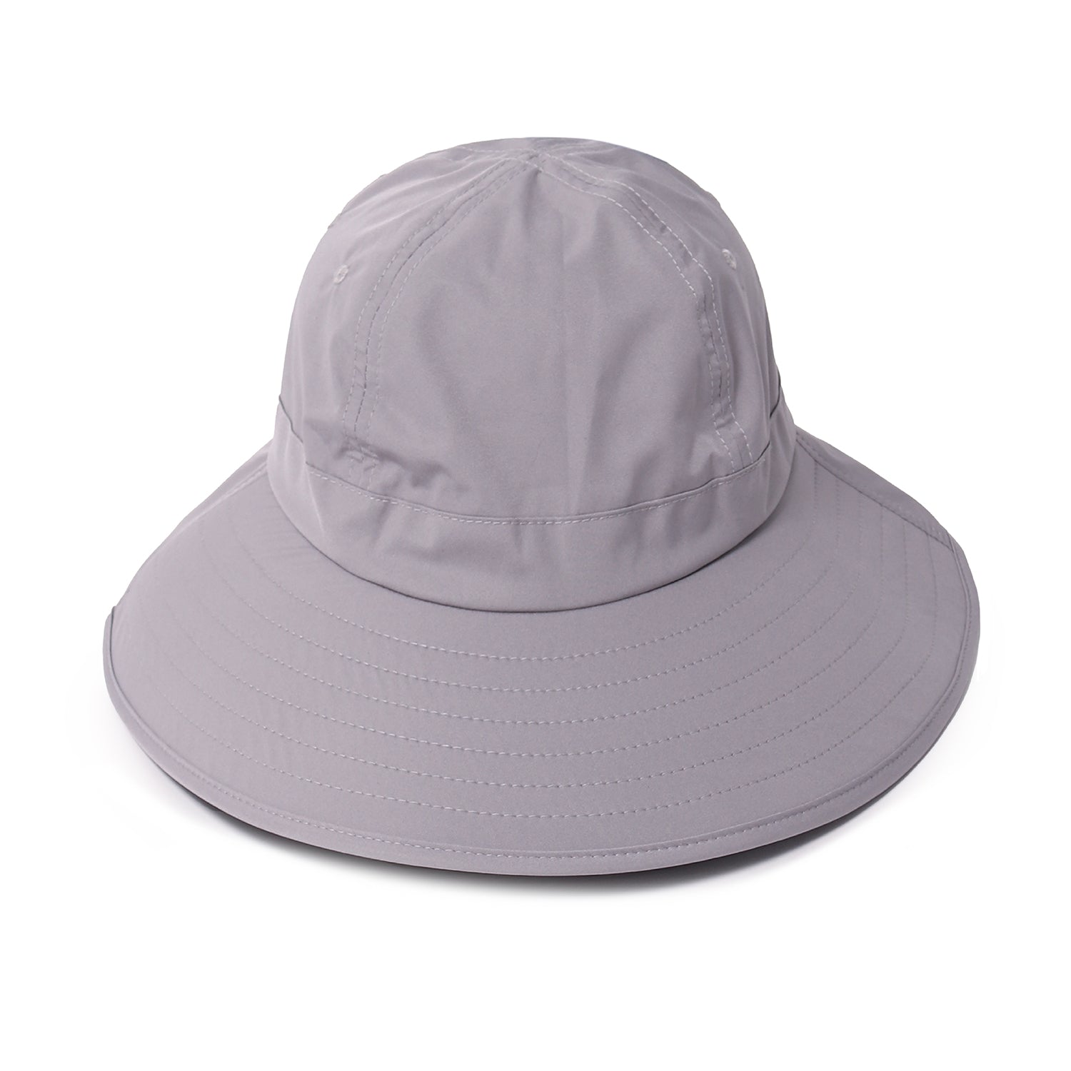 Women's UPF 50+ Sun Hat with Ponytail Hole Neck Flap FH05W, Light Grey/Dark Grey