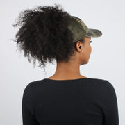 Stephanie Mesh Back Distressed Camo Cap - PONYFLO HATS