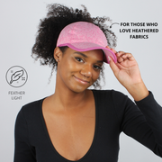 Jenny Flexible Active Heathered Ponytail Cap