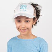 Kid's Good Vibes Only Mesh Back Cap - PONYFLO HATS