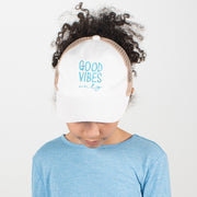 Kid's Good Vibes Only Mesh Back Cap - PONYFLO HATS