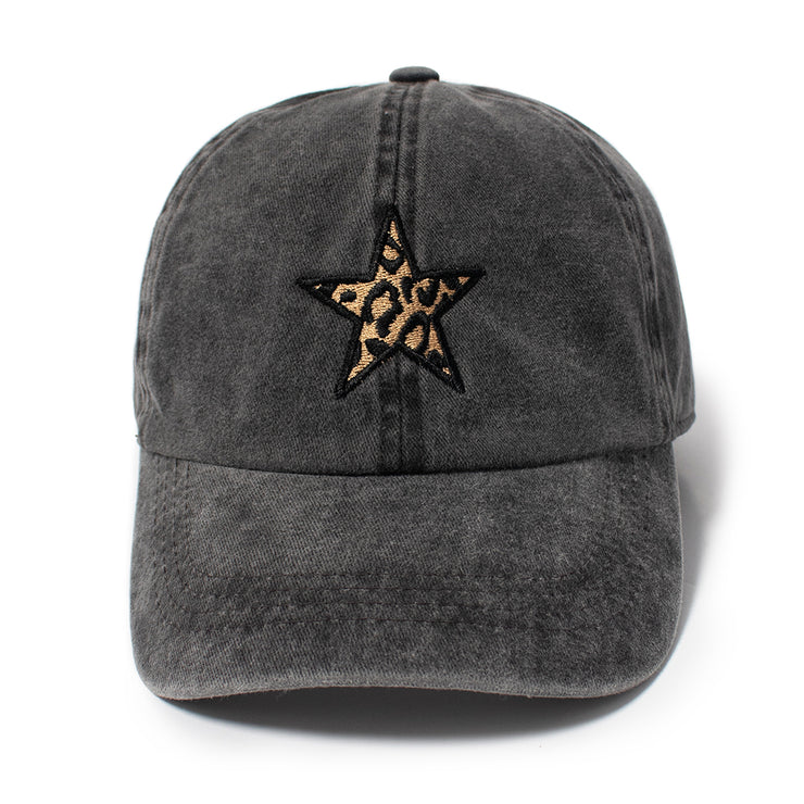 Leopard Star Cap - PONYFLO HATS